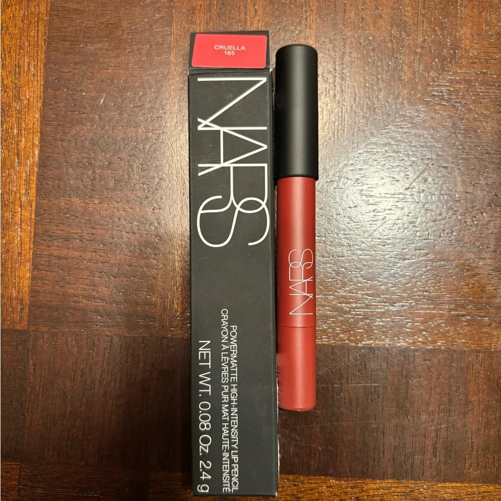 NWT NARS Powermatte High-Intensity Lip Pencil - Cruella (Scarlet Red)- size 2.4g